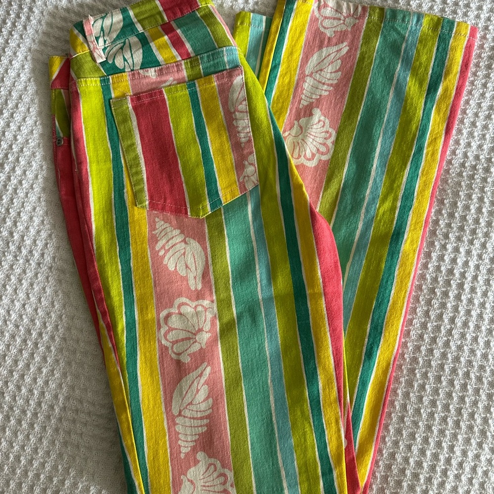 Lilly Pulitzer Pink and Green Casual Bottoms